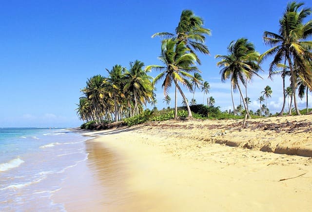 Playa en Samaná en Republica Dominicana
