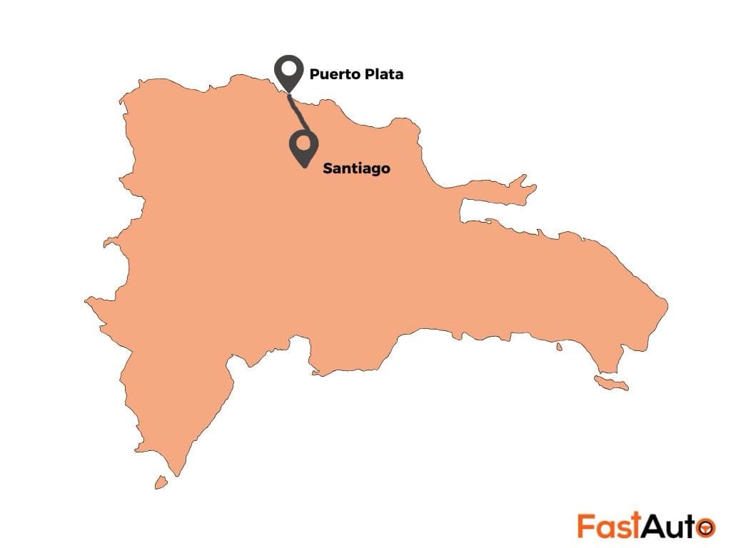 Santiago a Puerto Plata